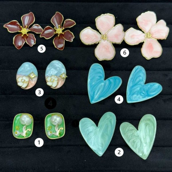 گوشواره میناکاری تُرک