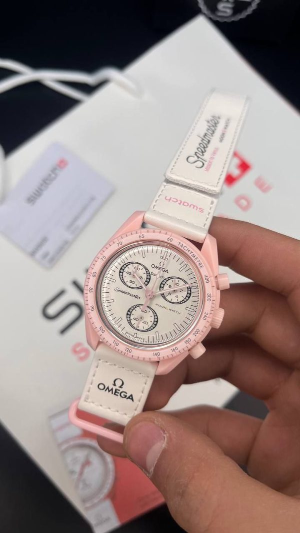 ساعت مچی امگا سواچ سرامیکی مستر سه موتوره OMEGA Swatchکرونوگراف